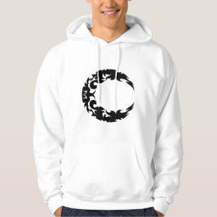 Sudadera Bewitando la silueta de luna de negro