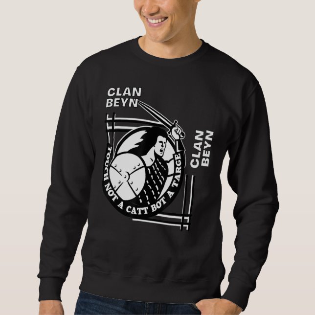 Sudadera Beyn Clan Gaelic Motto Swordsman (Anverso)