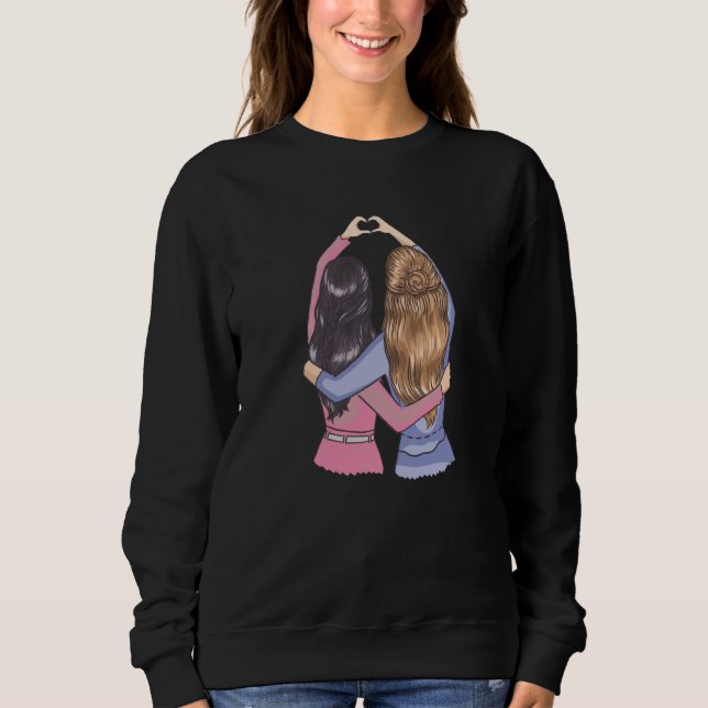Sudadera BFF Friends Love Your Friends Girls Heart Friendsh (Anverso)