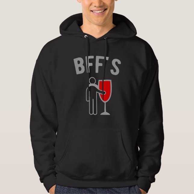Sudadera Bff Wine Y Yo (Anverso)