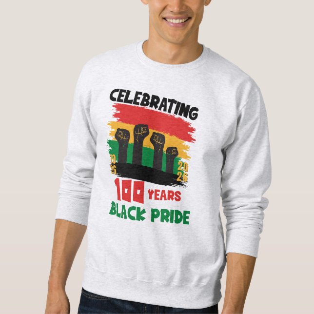 Sudadera BHM Centenary Souvenir Black History Month  (Anverso)