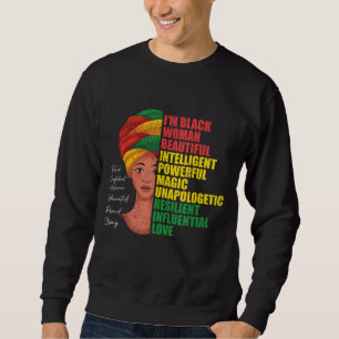 Sudadera BHM Mujeres africanas historia negra afroamericana