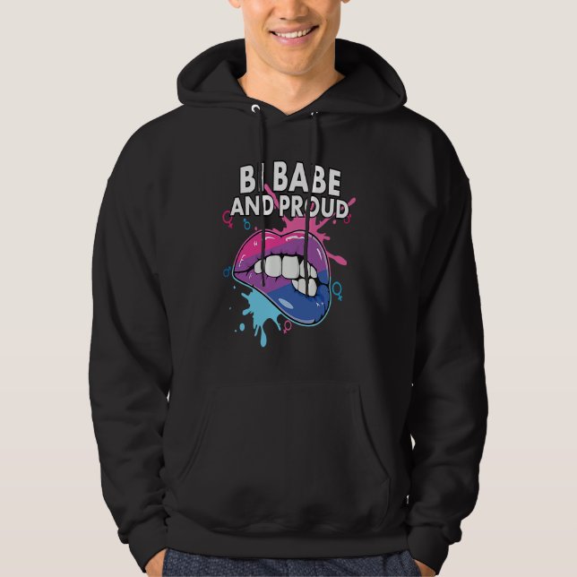 Sudadera Bi Bebe Y Orgulloso Orgullo Bisexual Arcoíris Bise (Anverso)