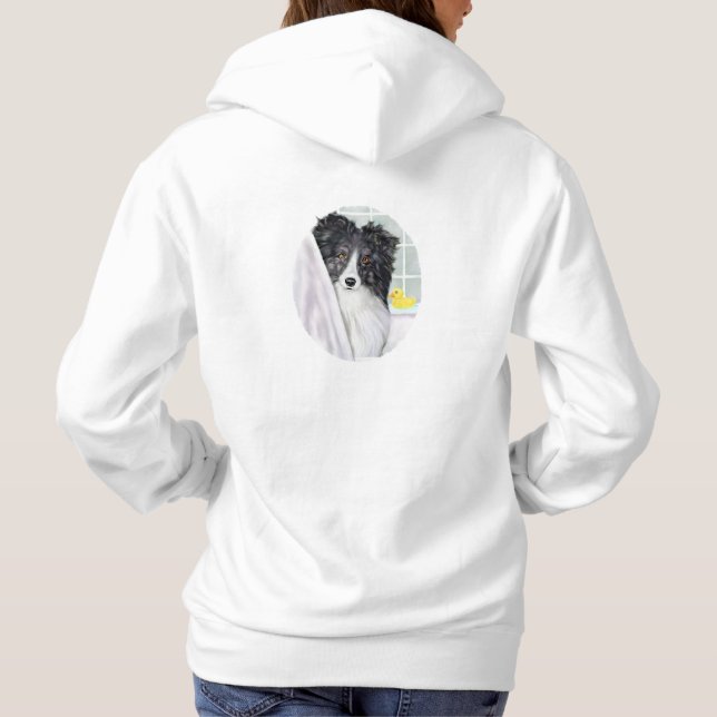 Sudadera Bi Black Sheltie Bath (Reverso)