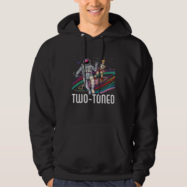 Sudadera Bi de dos tonos Arcoíris Orgullo Bisexualidad Bi L (Anverso)