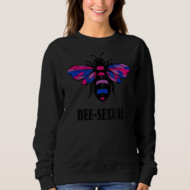 Sudadera Bi Flag Bee Graphic Bisexuality Lgbtq Bisexual (Anverso)