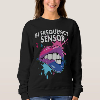 Sudadera Bi Frequency Sensor Bisexual Rainbow Pride Bisexua