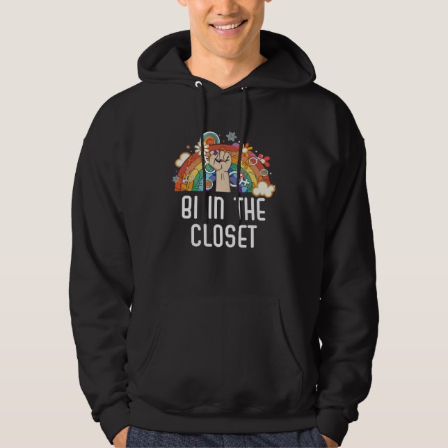 Sudadera Bi In The Closet Bisexual Rainbow Pride Bisexualit (Anverso)