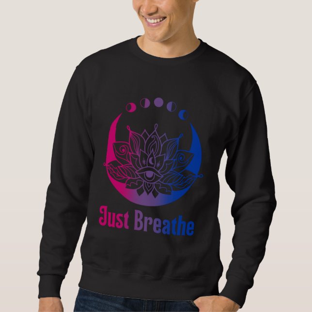 Sudadera Bi Pride Subtle Bisexual LGBTQ Gay Pride Yoga Moon (Anverso)