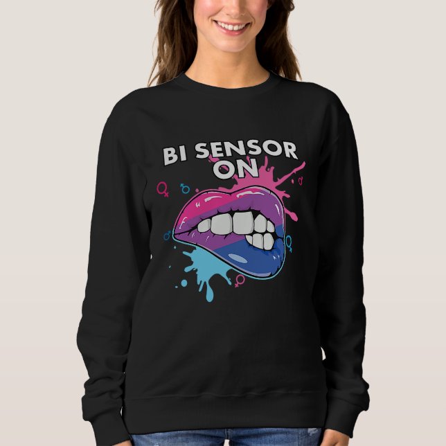 Sudadera Bi Sensor En Bisexual Arcoíris Orgullo Bisexualida (Anverso)