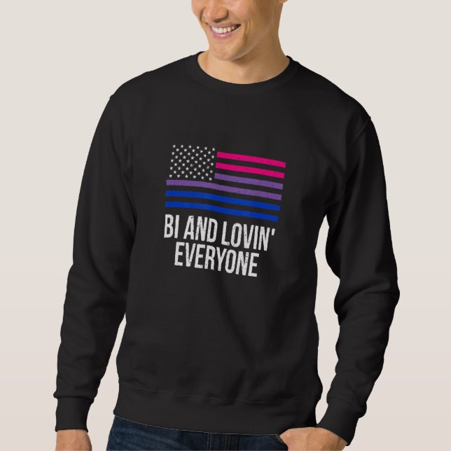 Sudadera Bi Y Lovin Todos Lgbtq Orgullo Bisexual Bi Prid (Anverso)
