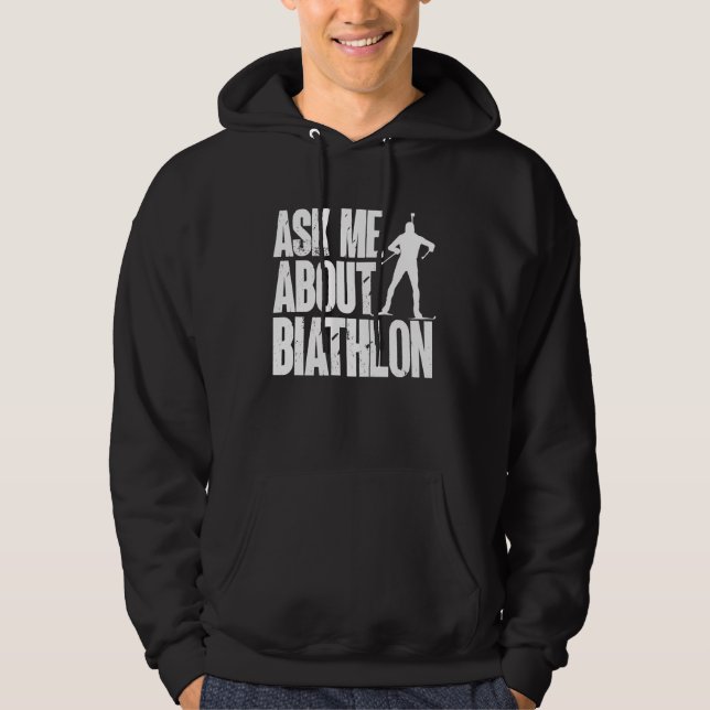 Sudadera Biathlon Biathlete Cross Skiing Target Shooting (Anverso)