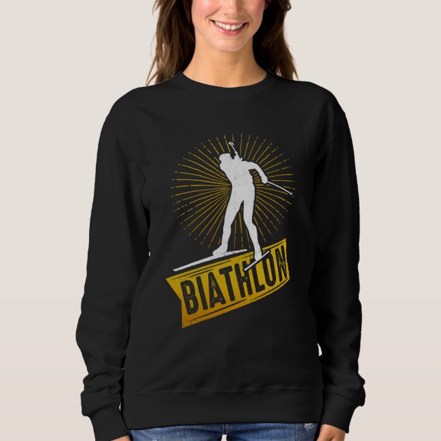 Sudadera Biathlon Winter Sports Snow Biathlete Cross Countr (Anverso)
