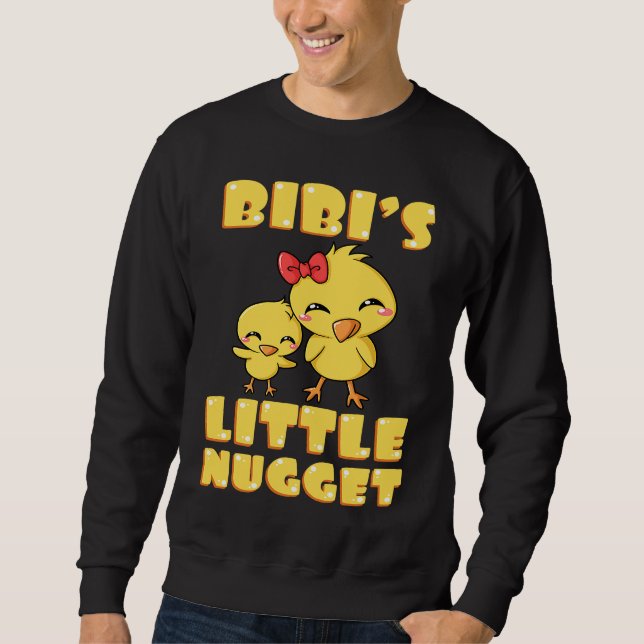 Sudadera Bibi's Little Nugget Chicken Lover Grandma Mother' (Anverso)