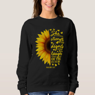 Sudadera Biblia cristiana de girasol lindo versus mujer ado