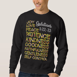 Sudadera Biblia Cristiana Verse Fruta Del Espíritu Galatian