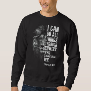 Sudadera Biblia de Cabeza de León Verse Jesús Estudio de la
