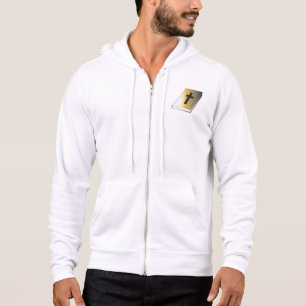 Sudadera Biblia Santa Dorada con Cruz Negra Religiosa