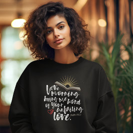 Sudadera Bíblica de amor inquebrantable salmo de mujer negr