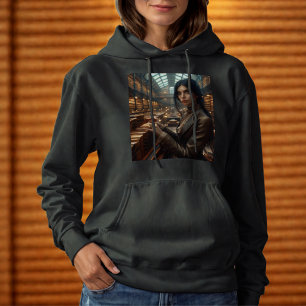 Sudadera Bibliotecaria Steampunk Vintage victoriana Lady