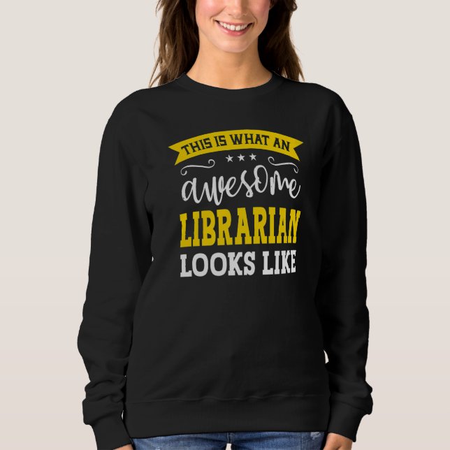 Sudadera Bibliotecario Cargo Empleado Funny Worker Libraria (Anverso)