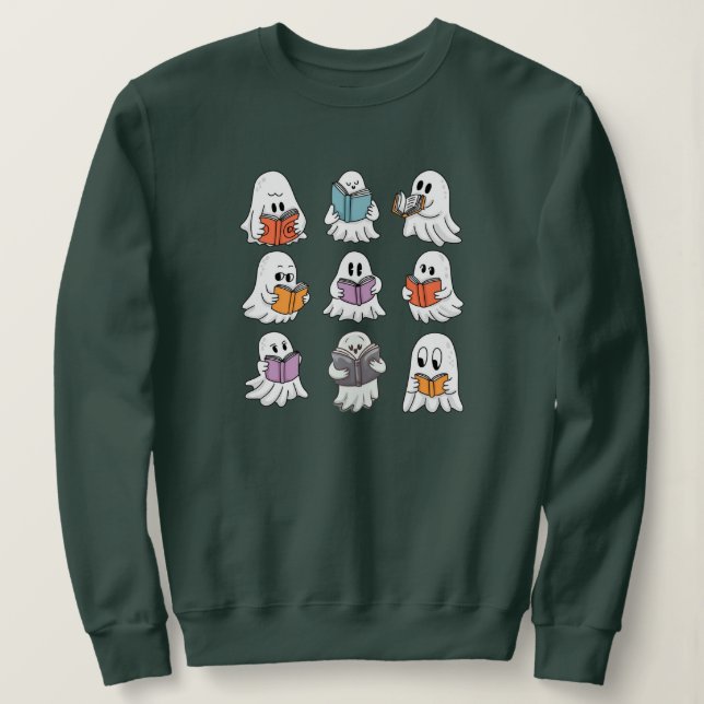 Sudadera Bibliotecario de libros de lectura fantasma (Anverso del diseño)