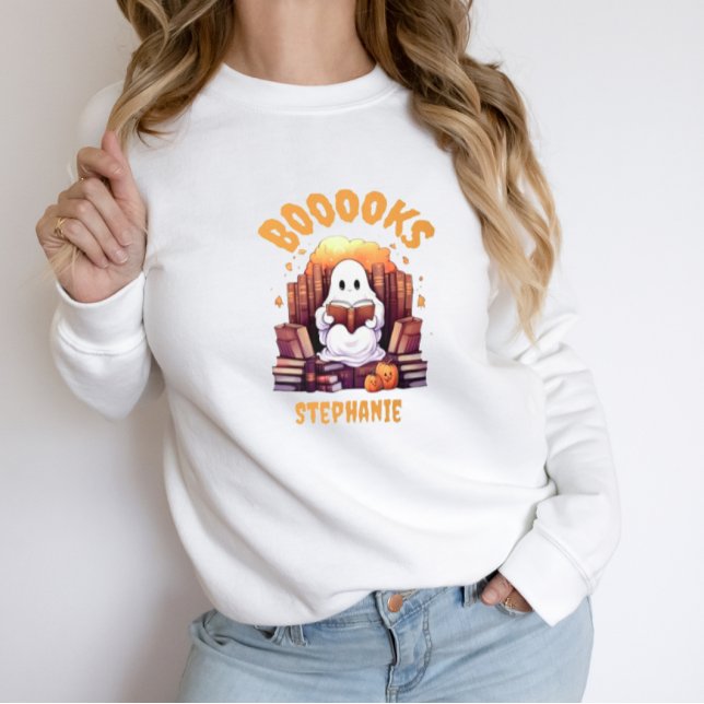 Sudadera Bibliotecario de profesor fantasma de Halloween, l (Subido por el creador)