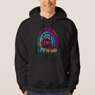 Sudadera Bibliotecario Escolar Corbata Tie Dye Leopardo Arc
