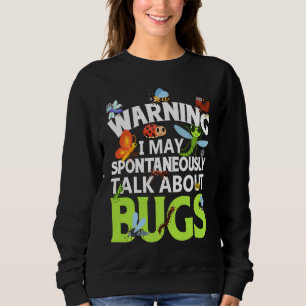 Sudadera Bicho Ciencia de Insectos Hablo Espontáneamente S