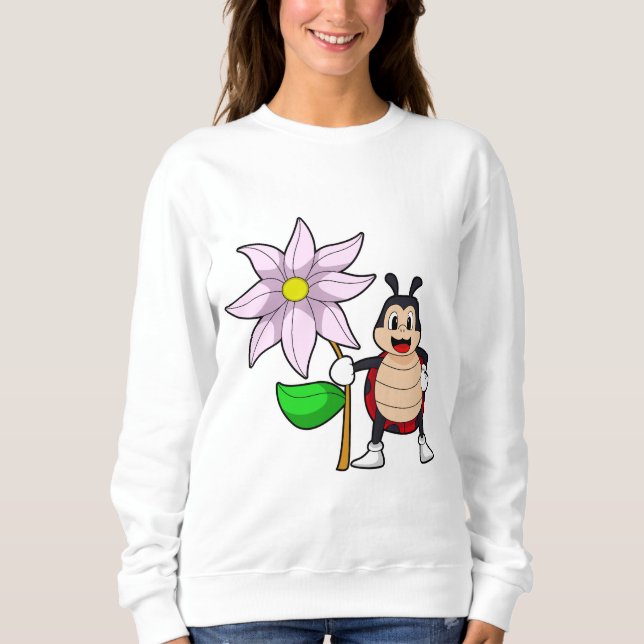 Sudadera Bicho de colores con flor.PNG (Anverso)