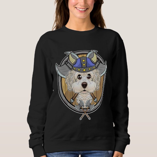Sudadera Bichon Frise I Valhalla I Viking (Anverso)