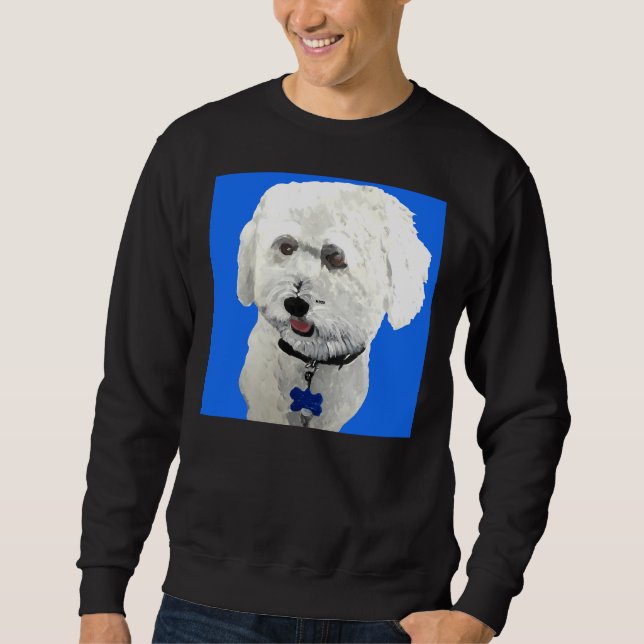 Sudadera Bichon Poodle Blue (Anverso)