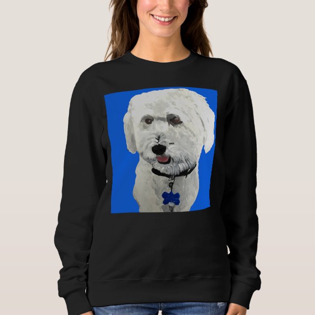 Sudadera Bichon Poodle Blue (Anverso)