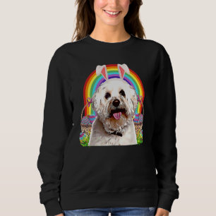 Sudadera Bichons Frise Dog Easter Bunny Egg Hunt