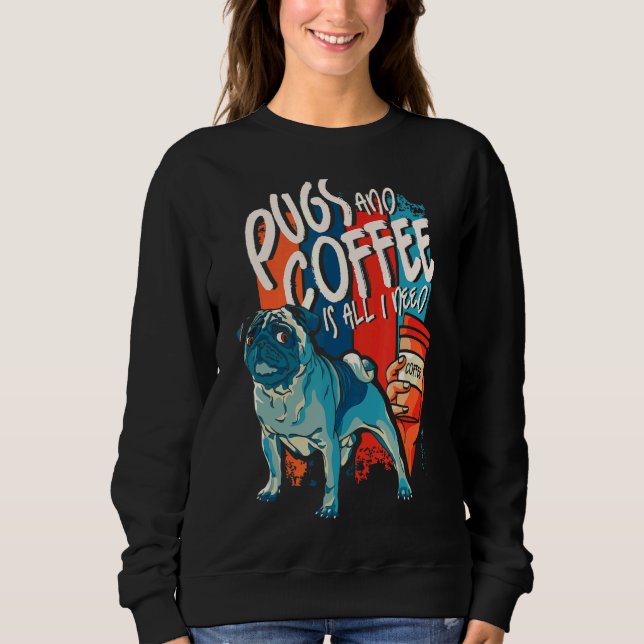 Sudadera Bichos Y Café Es Lo Único Que Necesito (Anverso)