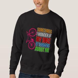 Sudadera Bici Pensando En Mí Bicicleta Ciclismo Ciclo Monta