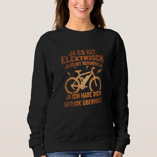 Sudadera Bicicleta Bicicleta Eléctrica Saying Motif Ciclism (Anverso)