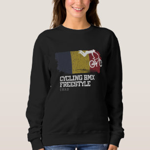 Sudadera Bicicleta BMX Freestyle Femenina Bandera de Chad C