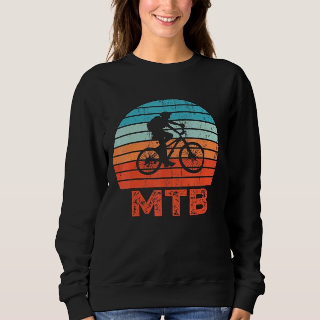 Sudadera Bicicleta cuesta abajo Mtb Vintage Retro Montaña (Anverso)