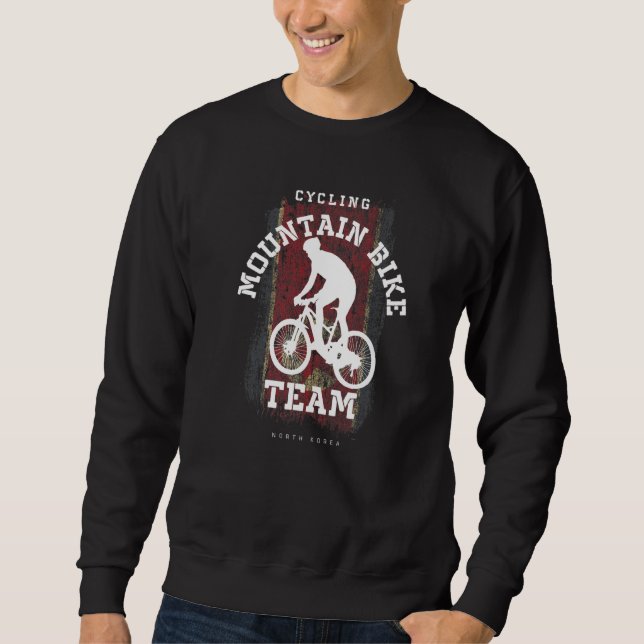 Sudadera Bicicleta de montaña Corea del Norte Mtb Biker de  (Anverso)