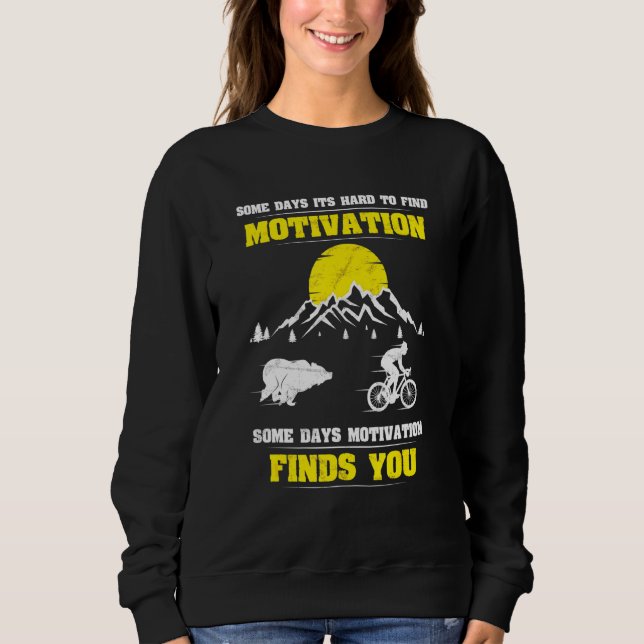 Sudadera Bicicleta De Montañas De Motivación De La Biciclet (Anverso)