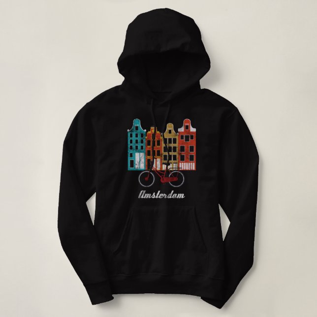Sudadera Bicicleta de viaje de Amsterdam, Patrimonio de los (Diseño del anverso)