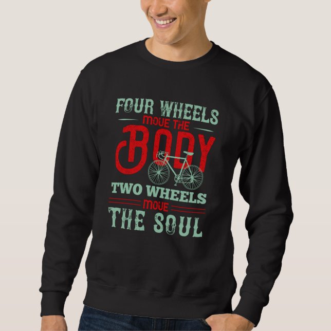 Sudadera Bicicleta - Dos ruedas mueven el alma (Anverso)