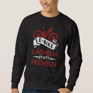 Sudadera Bicicleta Eléctrica E Sonrisa En Bicicleta En Luga
