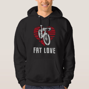 Sudadera Bicicleta Grasa Fat Love Bike Biker MTB Ciclismo F