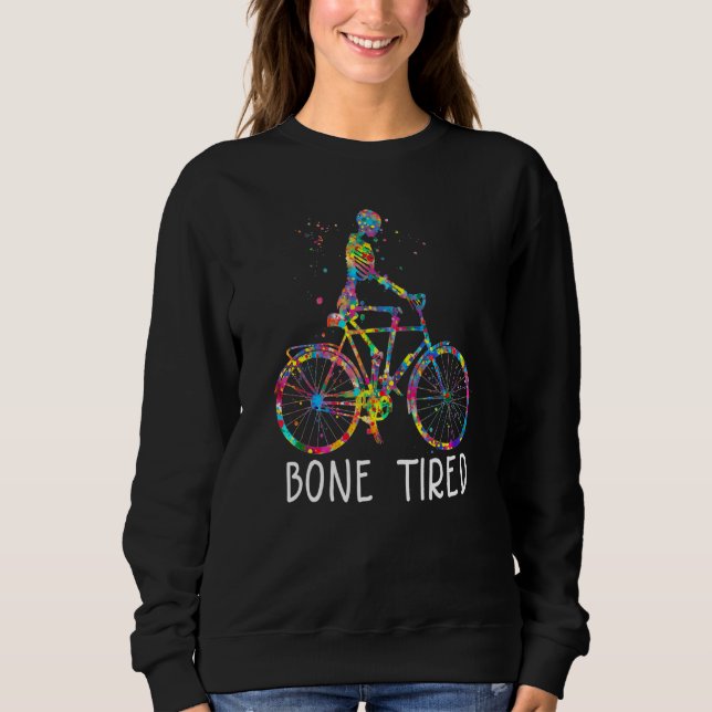 Sudadera Bicicleta Pun Cyclist Skeleton (Anverso)