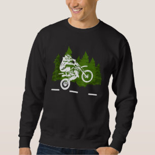 Sudadera Bicicleta Sucia Bandera Estadounidense Motocross B