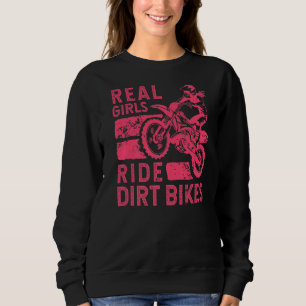 Sudadera Bicicleta Sucia Guay Para Mujeres Chicas Motocross