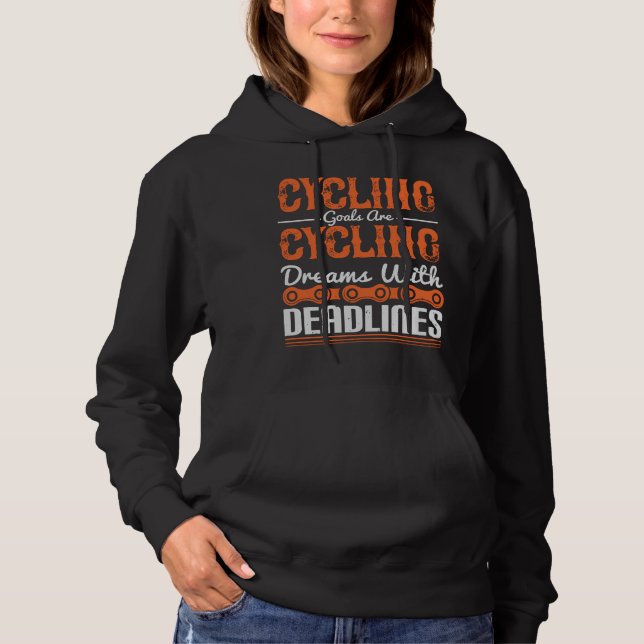 Sudadera Bicicleta - Sueños de ciclismo con plazos (Anverso)