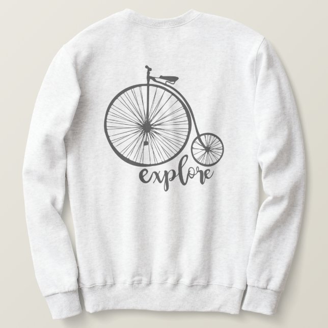 Sudadera Bicicleta Vintage (Reverso del diseño)